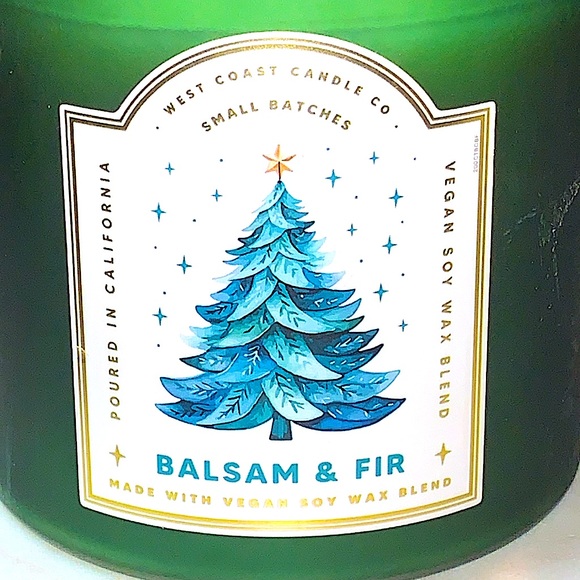 LEOBEN CO CANDLE BALSAM & FIR 2 WICK 17 oz NEW VEGAN SOY WAX - Picture 3 of 3